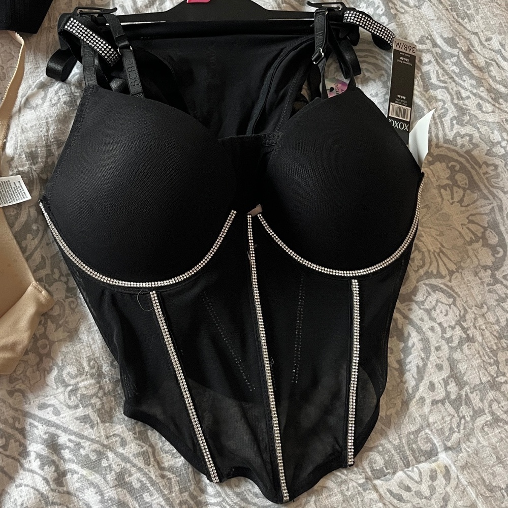 New XOXO 2piece embellishment corset set